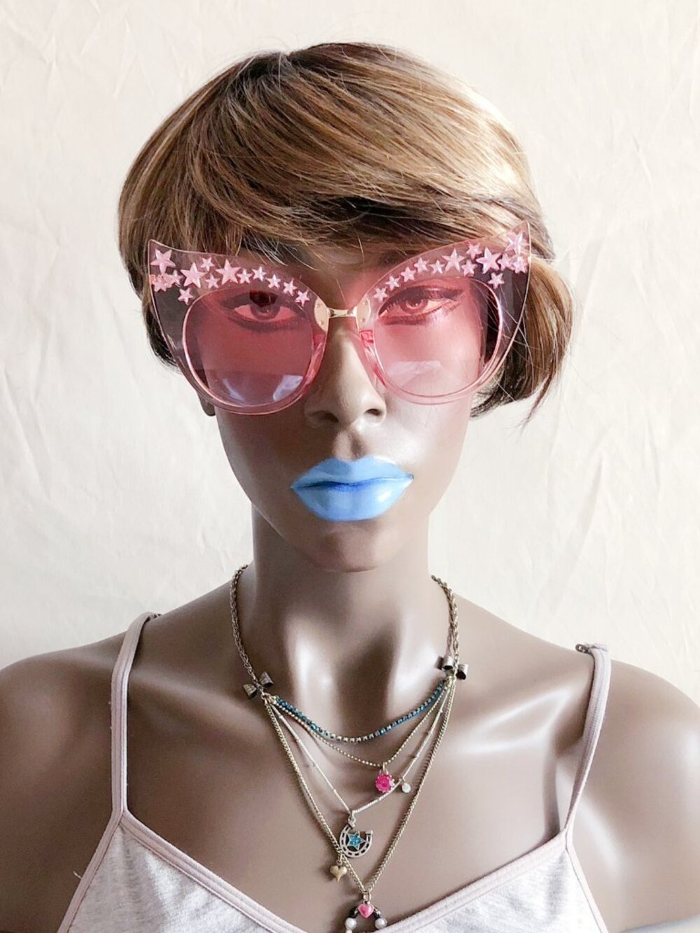 Pink Oversized Cat Eye Sunglasses